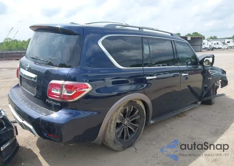 2017 Nissan Armada Platinum z USA, uszkodzony, nr VIN JN8AY2NC3H9505926